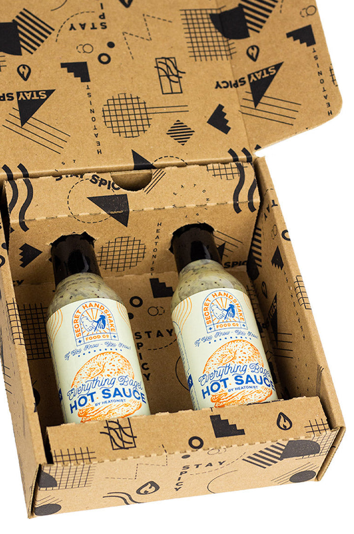 Secret Handshake Food Co Everything Bagel Hot Sauce 2-Pack S9