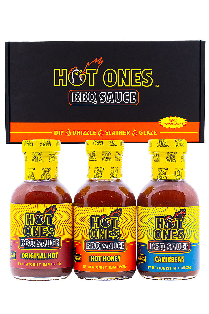 Hot Ones BBQ Trio Pack (Original / Hot Honey / Caribbean) I4