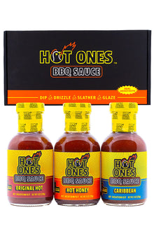 Hot Ones BBQ Trio Pack (Original / Hot Honey / Caribbean) I4