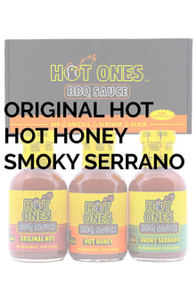 Hot Ones BBQ Trio Pack (Original / Hot Honey / Smoked Serrano) F8