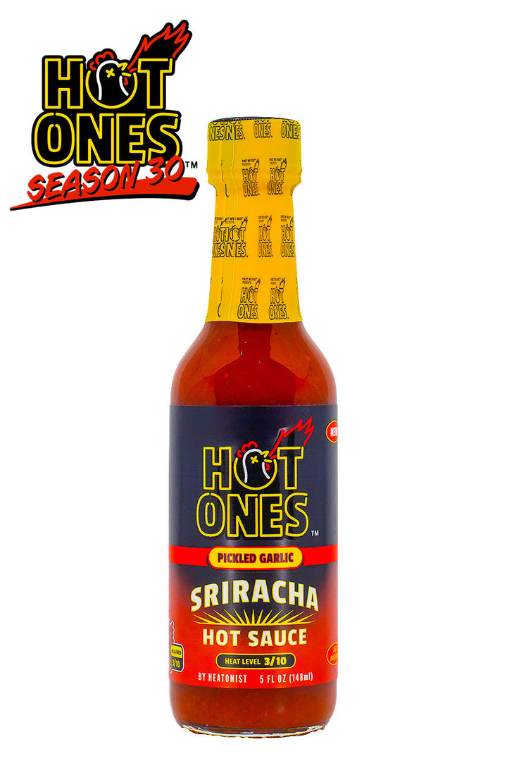 Pickled Garlic Sriracha | Hot Ones Hot Sauce M6