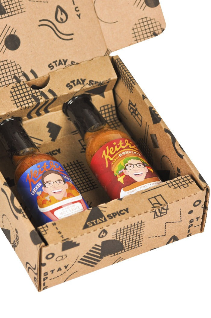 Chicken & Burger Hot Sauce Duo Pack | Keith's C9